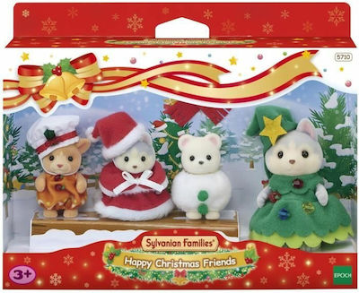 Sylvanian Families Puppenhaus Zubehör Glückliche Weihnachtsfreunde