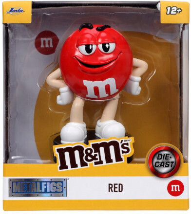 Figurină metalică Jada M&M roz 10cm