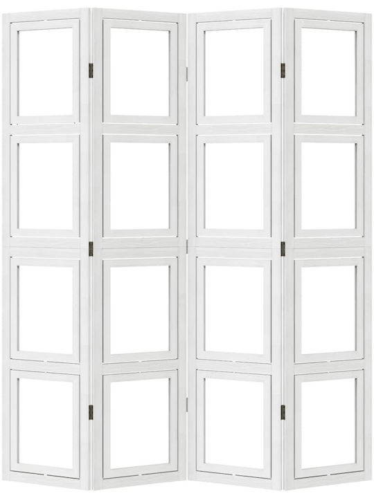 vidaXL Decorativ Paravan Lemn cu 4 Panouri 140x180cm