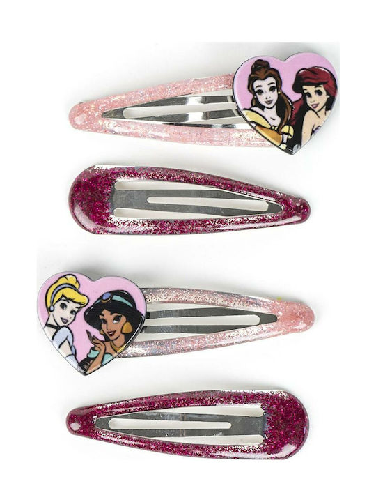 Disney Kinder Haarspangen Set mit 4 Bobby Pins