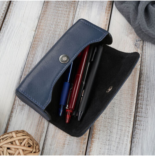 Paolo Peruzzi Eyeglass Case in Blue color T-83-DB 1pcs