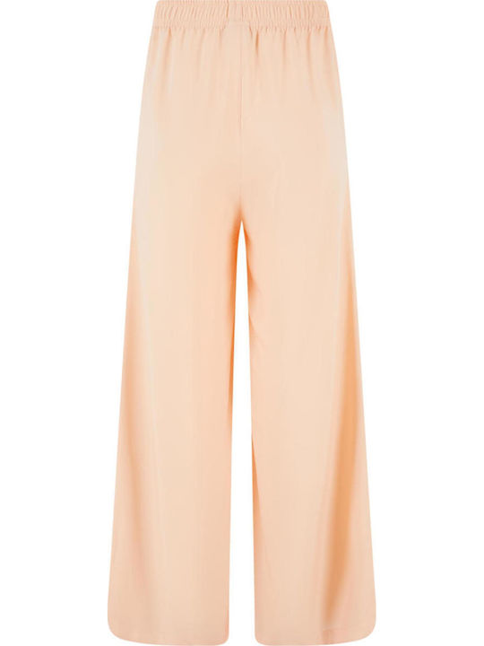Women's Fabric Trousers in Loose Fit Softapricot
