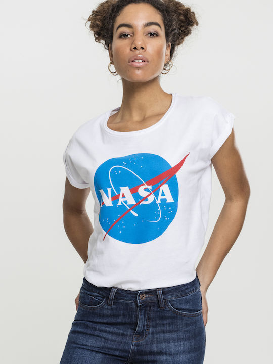 Miss Tee Nasa T-shirt Λευκό Βαμβακερό