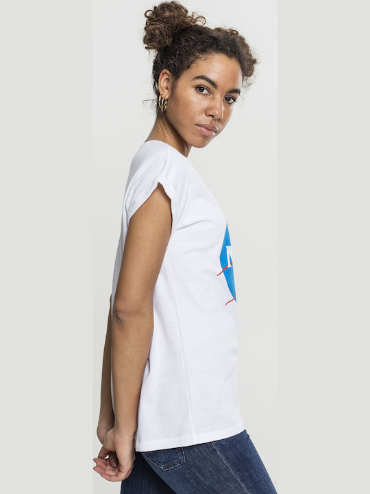 Miss Tee Nasa T-shirt Λευκό Βαμβακερό