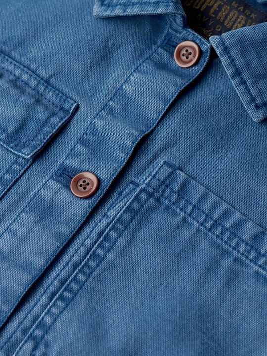 Damenmäntel Überhemd Blau