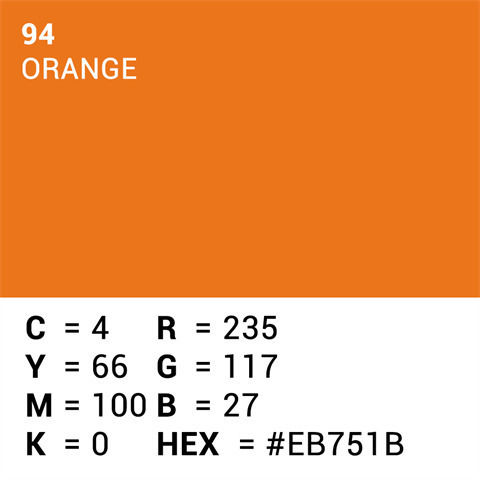Superior Fotohintergrund Papier 272x1100cm Orange