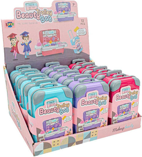 Schminkkoffer Luna Mini Set 9x5x13cm Fuchsia 000622605a