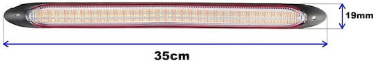 Rectangular Lămpi de funcționare pe timp de zi Auto LED Ford Flexibil Volkswagen Sus 35cm cu Alb Iluminare 1buc
