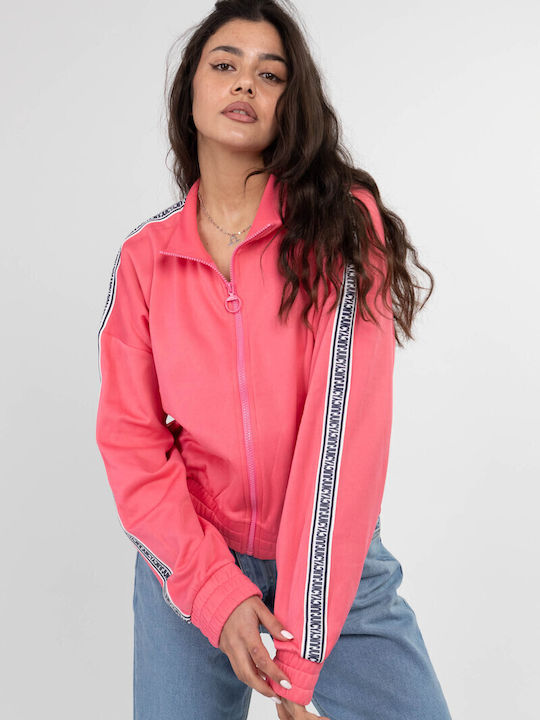 Women's Sweatshirt Jacket Pink