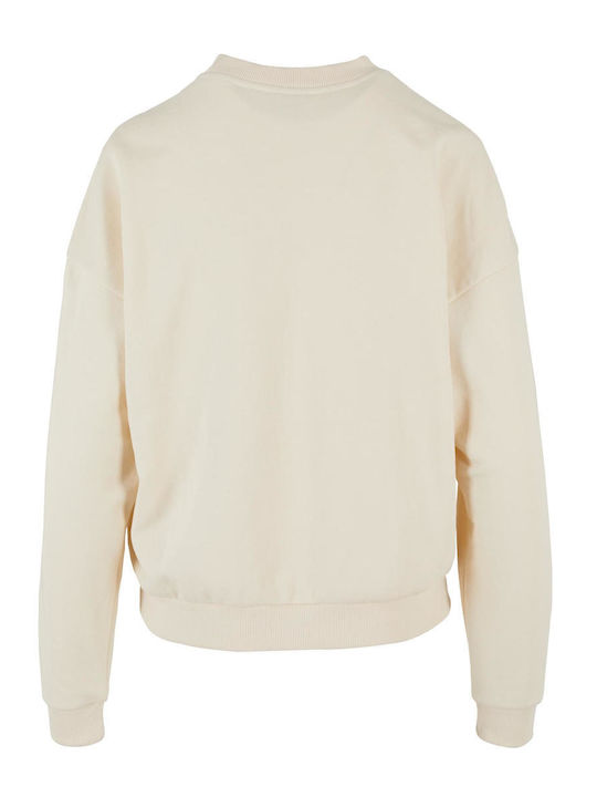 Urban Classics Ladies Women's Long Sweatshirt Whitesand