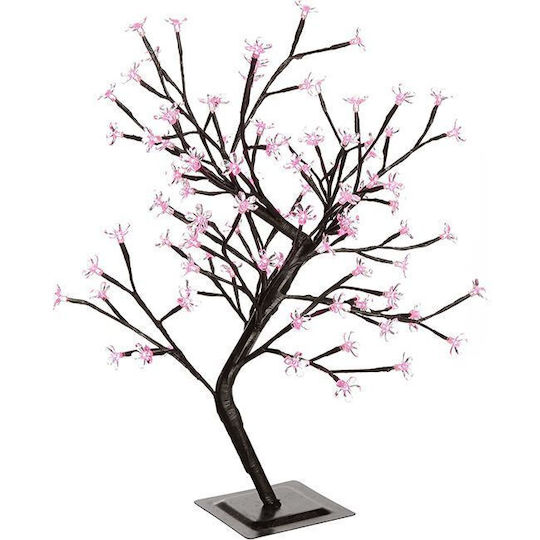 Christmas Decorative Illuminated Cherry Tree Natural Appearance 14cm Electric (Μiscellaneous Colors)