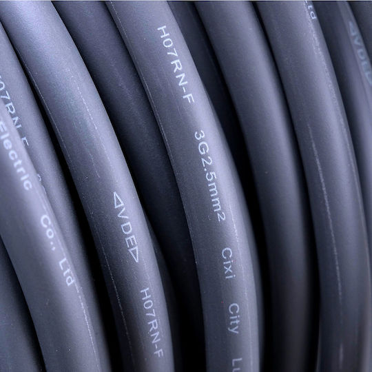 Richmann Cablu de prelungire 4 locuri cu cablu de 20m Diametru 3 x 2.5mm² Rezistent la apă Neagră