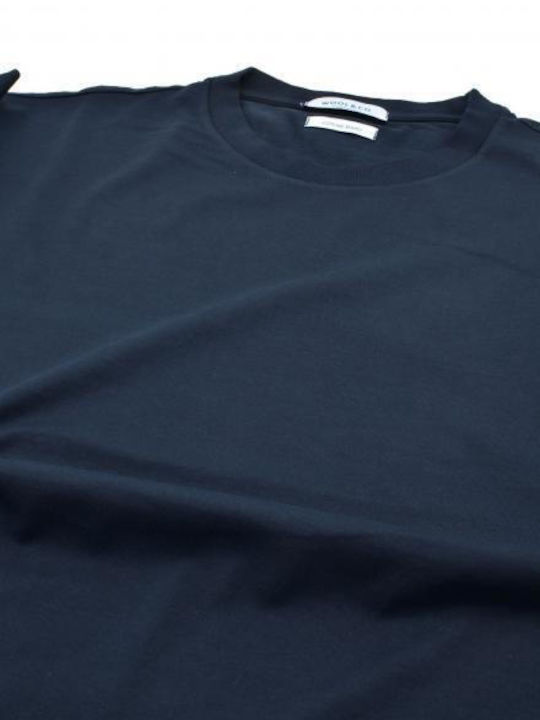 Wool & Co Ανδρικό T-shirt Κοντομάνικο Navy