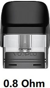 Voopoo Nano 2 Ersatz-Pod in Transparent Farbe 2ml mit Widerstand 0.8ohm 1Stück