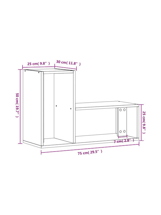 Living Room TV Unit Coffee L75xW30xH50cm