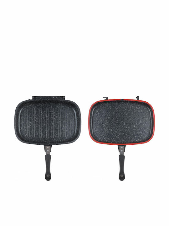 Heinner Dark Line Classic Double Grill made of Aluminum with Non-Stick Coating