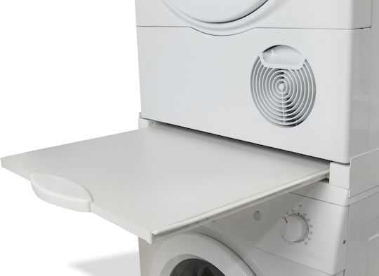 Roller Kappatos 00694 00694 Συνδετικό Πλυντηρίου/Στεγνωτηρίου από Αλουμίνιο με Συρτάρι 60x60εκ. Λευκό