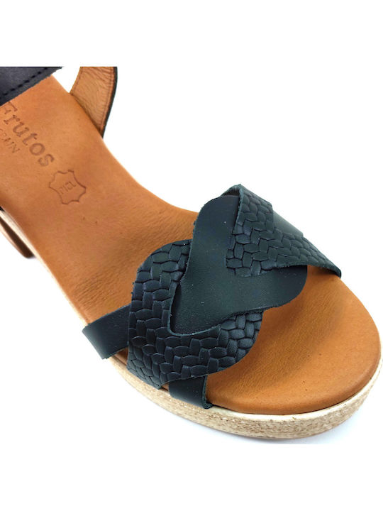 Leather Sandals Black