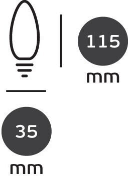 VK Lighting Λάμπα Πυρακτώσεως 60W για Ντουί E14 2τμχ