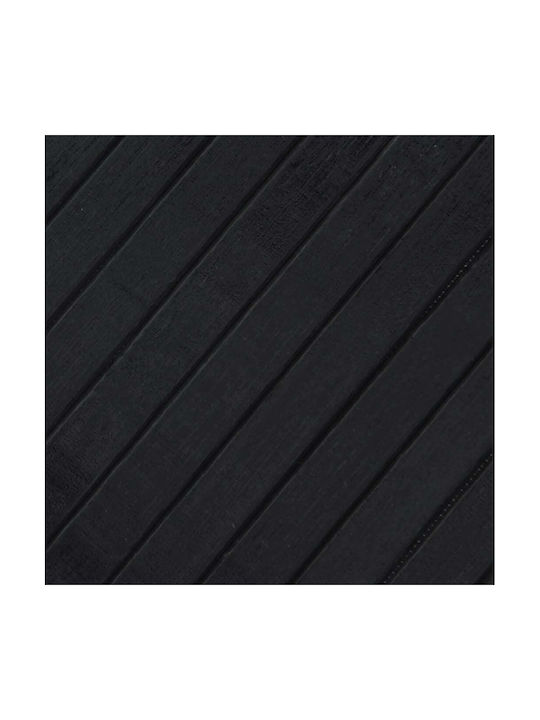 vidaXL Rutschfest Teppich Rechteckig Synthetisch,Polyester/Cotton/Leather Black