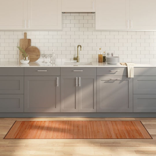 vidaXL Αντιολισθητικό Χαλί Διάδρομος Καφέ 70x200cm