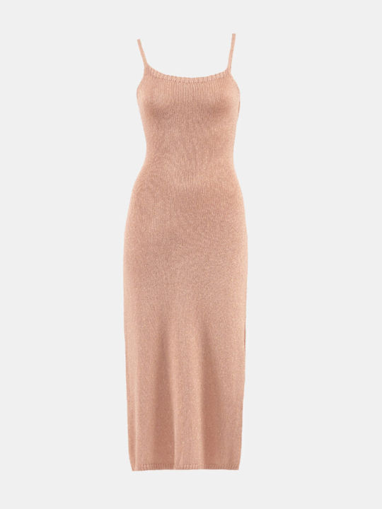 Rock Club Damen Maxi Kleid Strand Rosa