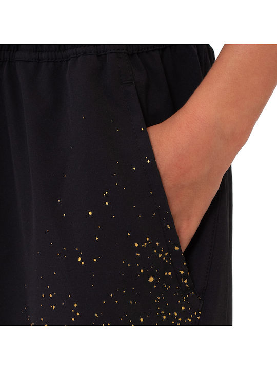 Kids' Shorts/Bermudas Fabric Black / Gold