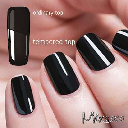Mixcoco Tempered Top Coat for Regular Nail Polish 15ml