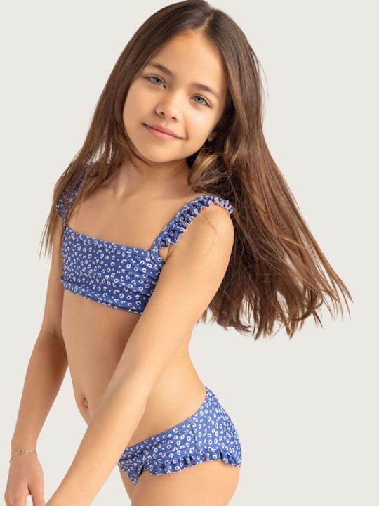 Swim Essentials Kinder Badeanzug Bikini Blue Leopard