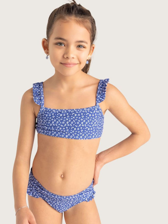 Swim Essentials Kinder Badeanzug Bikini Blue Leopard