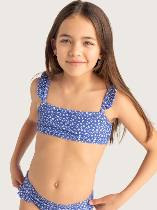 Swim Essentials Kinder Badeanzug Bikini Blue Leopard