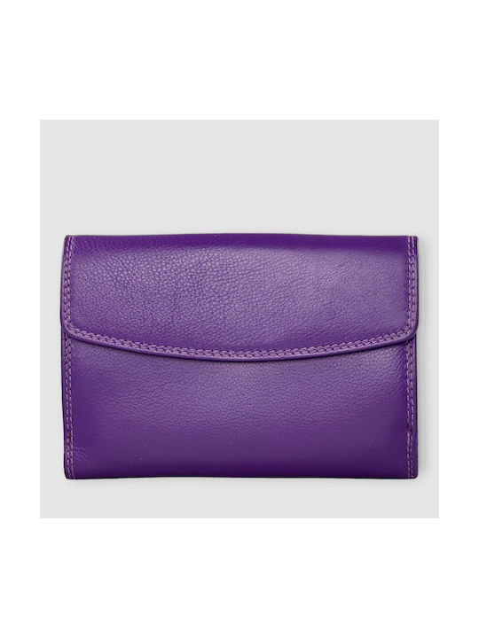 Forest Large Leather Women's Wallet Purple