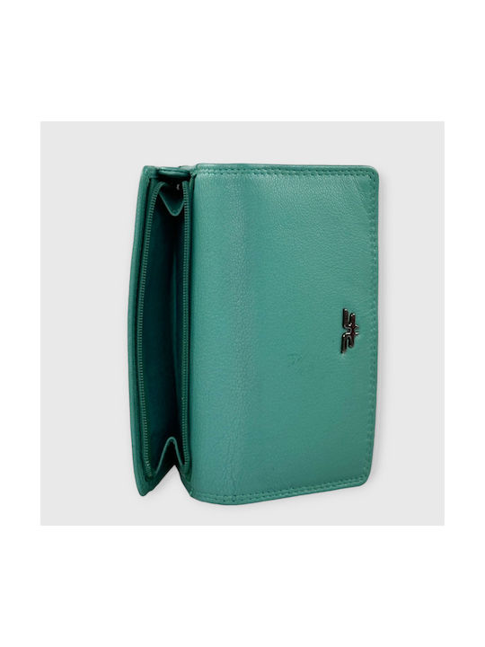 Forest Large Leather Women's Wallet Green