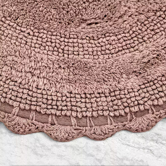 Lino Home Πατάκι Μπάνιου Βαμβακερό Οβάλ Libata 2500000788 Pink 50x80εκ.