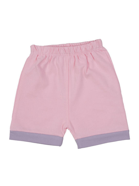 Papillon Kids Παιδική Πιτζάμα Καλοκαιρινή Ροζ