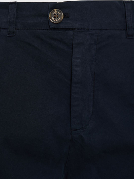 Trousers Chino in Tapered Line Navy Blue