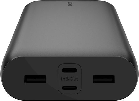 Belkin BoostCharge Power Bank 26000mAh 34W with 2 USB-A Ports and 2 USB-C Ports Power Delivery Black