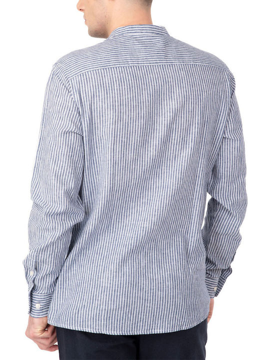 Rebase Leinen Hemd Blue