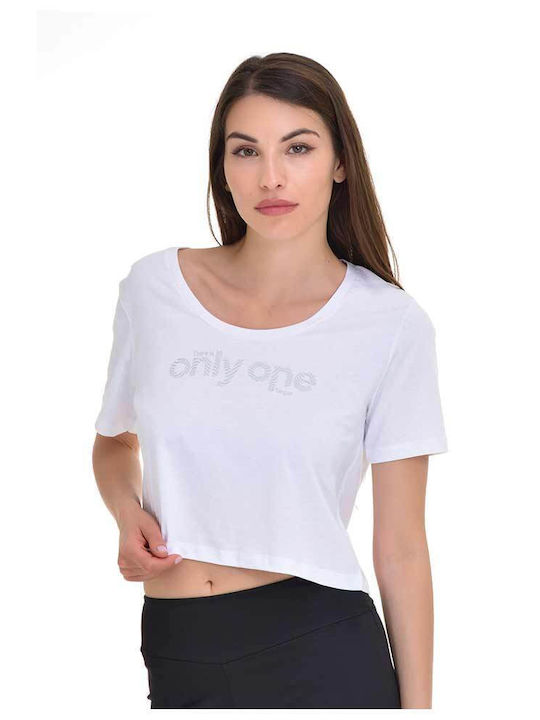 Target Women's Crop Top Short Sleeve White