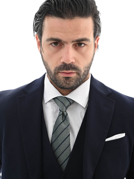 Men's Suit with Vest BLUE