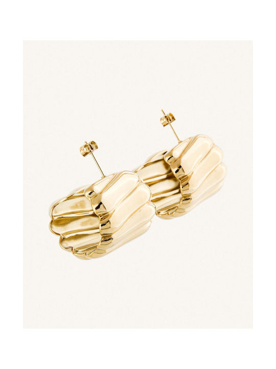 StanStefan Earrings Hoops made of Steel Gold Plated