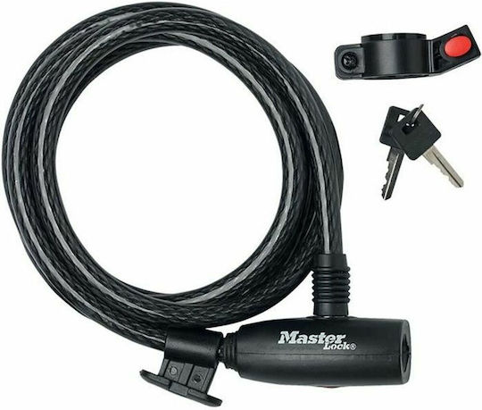 Master Lock mit Schlüssel Schwarz