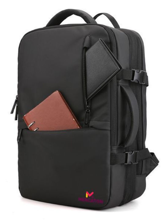 Rucsac Impermeabil Pentru Laptop 17.3" Cu Port USB În Culoare Neagră
