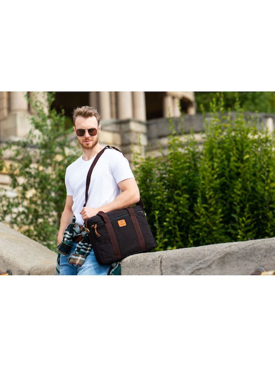 Paolo Peruzzi Τσάντα για Laptop 15.6" σε Μαύρο χρώμα T-31-MC
