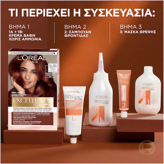 L'Oreal Paris Excellence Creme Боя За Коса 7ur Натурално Медно 48ml