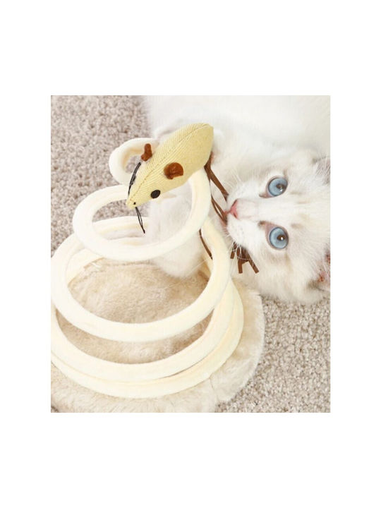 Katzenspielzeug Maus Beige