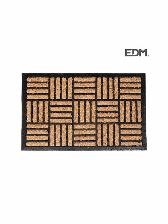 EDM Grupo Entrance Mat made of Rubber Brown 40x60cm