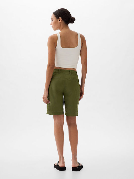 Downtown Γυναικεία Αθλητική Βερμούδα army jacket green