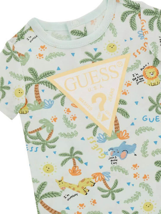 Guess Set Baby Strampler Mint