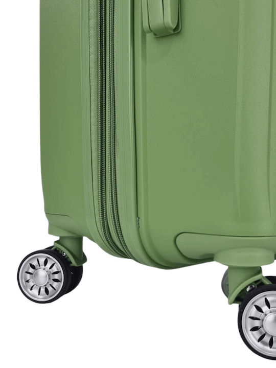 Forecast Reise Koffer Kabine Hart Grün mit 4 Räder Höhe 55cm